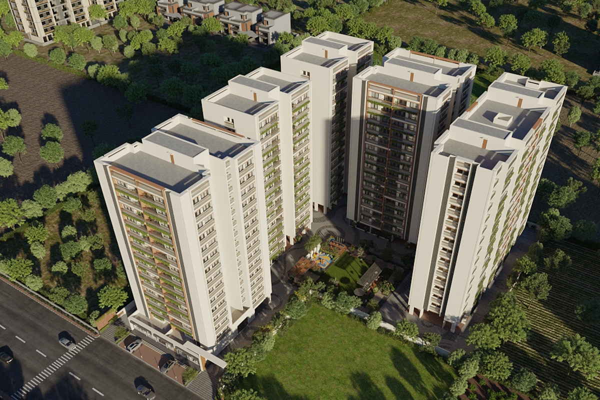 Bird’s-eye architectural view of Hilltown Horizon, from Hilltown Group