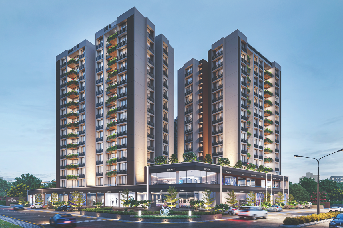 Bird’s-eye architectural view of The Serenity, from Hilltown Group